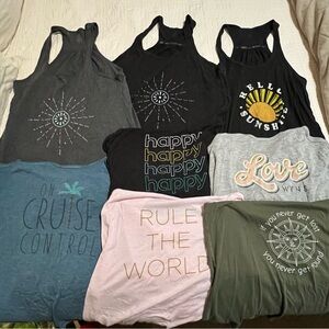 Bundle of 8 Bella Canvas Flowy Tank Tops in L & XL